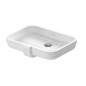 Duravit Soleil by Starck - Lavabo 490x350 mm, encastrable, avec trop-plein, sans trou pour robinet, WonderGliss, blanc Duravit Soleil by Starck - Lavabo 490x350 mm, encastrable, avec trop-plein, sans trou pour robinet, WonderGliss, blanc