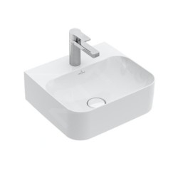 Villeroy & Boch Finion - Lave-mains sans trop-plein, 430x390 mm, avec CeramicPlus, blanc alpin 436443R1