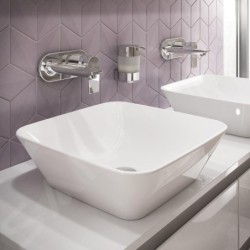 Ideal Standard Connect Air - Lavabo pour plaque 400x400x130 mm, avec Ideal Plus, blanc E0347MA