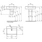 Ideal Standard Connect Space - Lavabo Cube 550x375x175 mm, avec un trou pour mitigeur, blanc E714001 Ideal Standard Connect Space - Lavabo Cube 550x375x175 mm, avec un trou pour mitigeur, blanc E714001