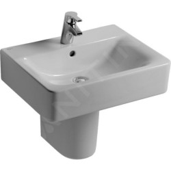Ideal Standard Connect Space - Lavabo Cube 550x375x175 mm, avec un trou pour mitigeur, blanc E714001