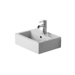 Duravit Vero - Meuble lave-mains 450x350 mm, avec un trou pour robinetterie, avec WonderGliss, blanc alpin 07044500271