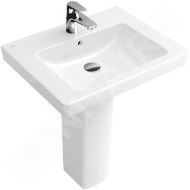 Villeroy & Boch Subway 2.0 - Lavabo avec trop-plein, 550x440 mm, avec CeramicPlus, blanc alpin 711355R1