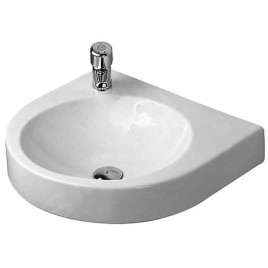 Duravit Architec - Lavabo sans trop-plein, 575 mm x 520 mm, blanc - lavabo, avec trou à gauche 0449580009