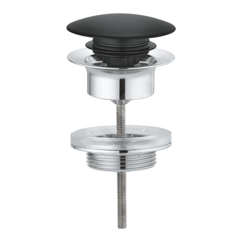 Grohe Garnitures de vidage - Bonde de vidage click-clack, noir velours 65807KS0