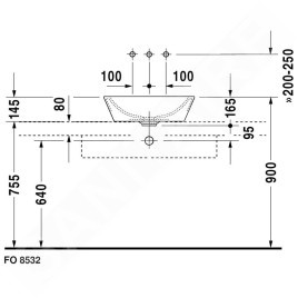 Duravit Starck 1 - Vasque sans trou avec trop-plein, diamètre 530 mm, blanc - vasque, avec WonderGliss 04475300001