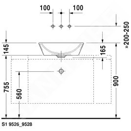 Duravit Starck 1 - Vasque sans trou avec trop-plein, diamètre 530 mm, blanc - vasque, avec WonderGliss 04475300001