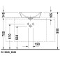 Duravit Starck 1 - Vasque sans trou avec trop-plein, diamètre 530 mm, blanc - vasque, avec WonderGliss 04475300001 Duravit Starck 1 - Vasque sans trou avec trop-plein, diamètre 530 mm, blanc - vasque, avec WonderGliss 04475300001