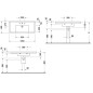 Duravit Starck 3 - Meuble-lavabo 1050x485 mm, avec un trou pour robinet, blanc 0304100000