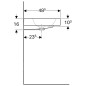Geberit iCon - Lavabo, 900x485 mm, blanc 124090000 Geberit iCon - Lavabo, 900x485 mm, blanc 124090000