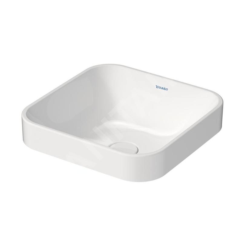 Duravit Happy D.2 Plus - Vasque 400x400 mm, avec WonderGliss, blanc alpin 23594000001