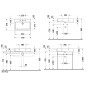 Duravit Vero - Meuble-lavabo 700x470 mm, avec un trou pour robinetterie, avec WonderGliss, blanc alpin 04547000271 Duravit Vero - Meuble-lavabo 700x470 mm, avec un trou pour robinetterie, avec WonderGliss, blanc alpin 04547000271