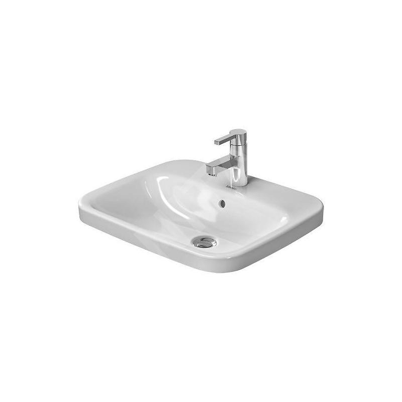 Duravit DuraStyle - Meuble-lavabo 560x455 mm, avec un trou pour robinetterie, avec WonderGliss, blanc 03745600001