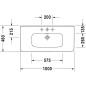 Duravit DuraStyle - Lavabo 1000x480mm, avec un trou pour robinet, avec WonderGliss, blanc 23201000001 Duravit DuraStyle - Lavabo 1000x480mm, avec un trou pour robinet, avec WonderGliss, blanc 23201000001