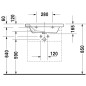 Duravit DuraStyle - Lavabo 650x480mm, avec un trou pour robinet, avec WonderGliss, blanc 23206500001 Duravit DuraStyle - Lavabo 650x480mm, avec un trou pour robinet, avec WonderGliss, blanc 23206500001