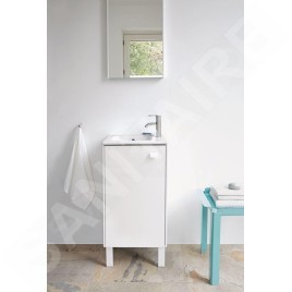 Duravit ME by Starck - Lave-mains pour meuble 450x300 mm, avec 1 trou, avec WonderGliss, blanc alpin 07234300001