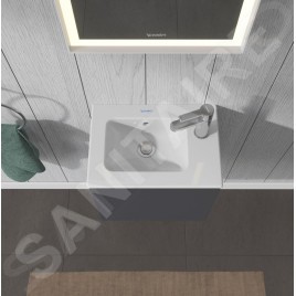 Duravit ME by Starck - Lave-mains pour meuble 450x300 mm, avec 1 trou, avec WonderGliss, blanc alpin 07234300001