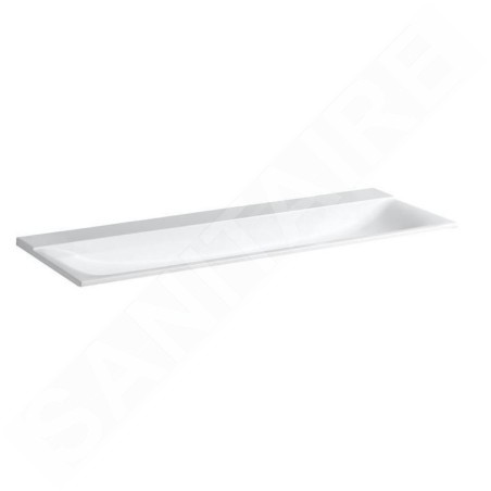 Geberit Xeno 2 - Double lavabo, 1400x480 mm, sans trou, sans trop-plein, blanc alpin 500.276.00.1