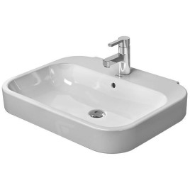 Duravit Happy D.2 - Lavabo 600x475 mm, avec un trou pour robinetterie, blanc alpin 2316600000