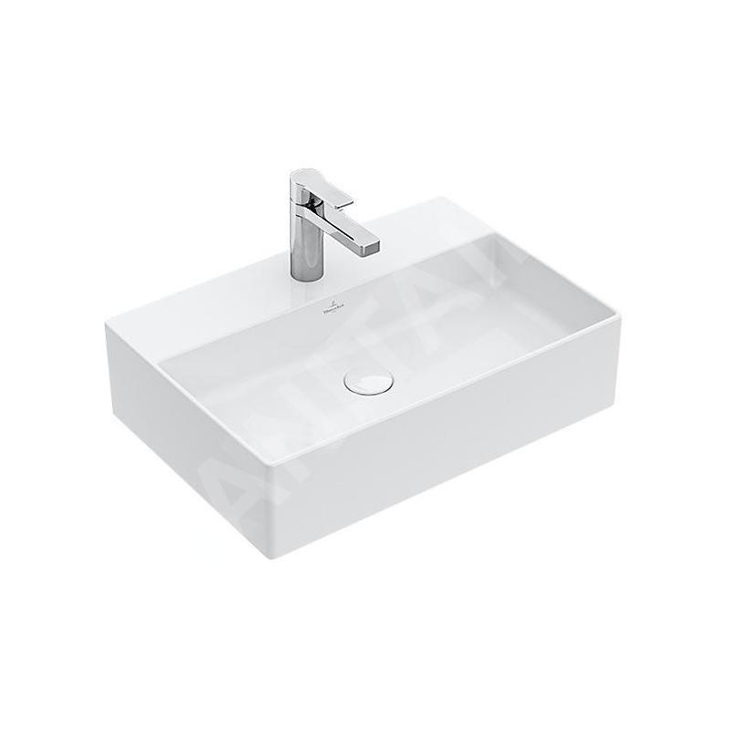 Villeroy & Boch Memento 2.0 - Vasque 600x420 mm, sans trop-plein, un trou pour robinetterie, blanc alpin 4A076101 Villeroy & Boch Memento 2.0 - Vasque 600x420 mm, sans trop-plein, un trou pour robinetterie, blanc alpin 4A076101