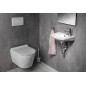 Aqualine Small - Lave-mains 350x280 mm, avec trop-plein et trou pour mitigeur, blanc 91351