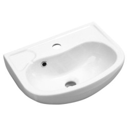 Aqualine Small - Lave-mains 450x350 mm, avec 1 trou, blanc 10TP71045