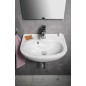 Aqualine Small - Lave-mains 450x350 mm, avec 1 trou, blanc 10TP71045