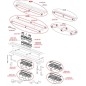 Alcadrain Douchegoten - Caniveau de douche Wall 850 mm, avec collier fixe au mur, évacuation verticale, inox APZ1116-850