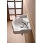 Sapho Kerasan Retro - Lave-mains céramique 410x300 mm, trou pour robinetterie à droite, sans trop-plein, blanc 103301DX