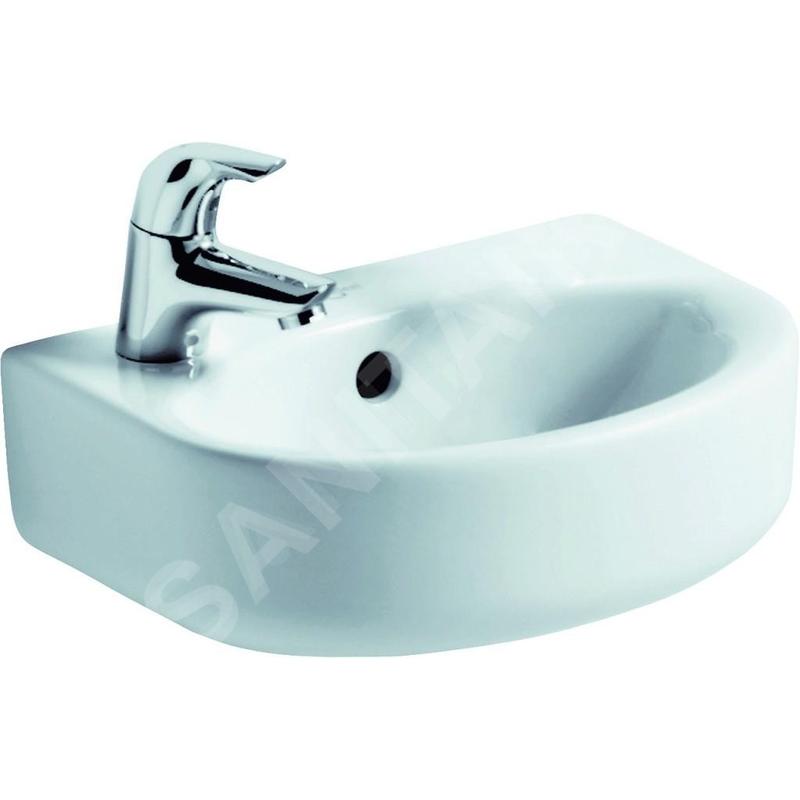 Ideal Standard Connect - Lavabo 350x155x260 mm, 1 ouverture pour mitigeur, avec déversoir, blanc E791201