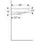 Geberit iCon - Lavabo, 750x485 mm, blanc 124075000 Geberit iCon - Lavabo, 750x485 mm, blanc 124075000