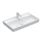Villeroy & Boch Collaro - Meuble lavabo 800x470 mm, avec trop-plein, trou de robinetterie, CeramicPlus, blanc alpin 4A3380R1