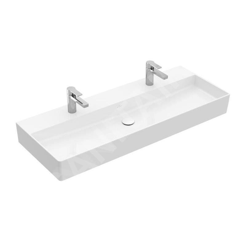 Villeroy & Boch Memento 2.0 - Meuble double vasque 1200x470 mm, sans trop-plein, 2 trous de robinetterie, CeramicPlus, blanc Villeroy & Boch Memento 2.0 - Meuble double vasque 1200x470 mm, sans trop-plein, 2 trous de robinetterie, CeramicPlus, blanc