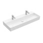 Villeroy & Boch Memento 2.0 - Meuble double vasque 1200x470 mm, sans trop-plein, 2 trous de robinetterie, CeramicPlus, blanc Villeroy & Boch Memento 2.0 - Meuble double vasque 1200x470 mm, sans trop-plein, 2 trous de robinetterie, CeramicPlus, blanc