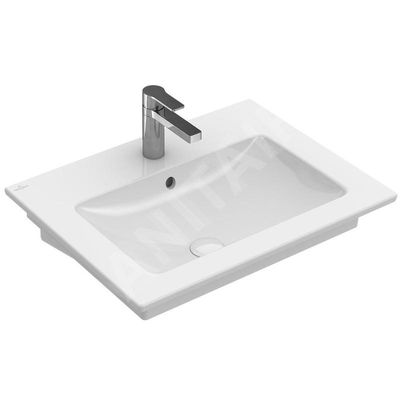 Villeroy & Boch Venticello - Lavabo 600x500 mm, avec trop-plein, trou de robinetterie, blanc alpin 41246001 Villeroy & Boch Venticello - Lavabo 600x500 mm, avec trop-plein, trou de robinetterie, blanc alpin 41246001
