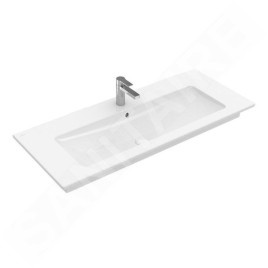 Villeroy & Boch Venticello - Meuble lavabo 1200x500 mm, avec trop-plein, trou de robinetterie, CeramicPlus, blanc alpin 4104CLR1