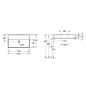Villeroy & Boch Memento 2.0 - Meuble lavabo 800x470 mm, sans trop-plein, sans trou de robinetterie, CeramicPlus, blanc alpin Villeroy & Boch Memento 2.0 - Meuble lavabo 800x470 mm, sans trop-plein, sans trou de robinetterie, CeramicPlus, blanc alpin