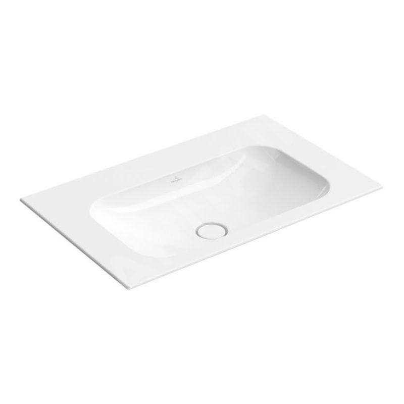 Villeroy & Boch Finion - Meuble lavabo 800x500 mm, sans trop-plein, sans trou de robinetterie, CeramicPlus, blanc alpin 416483R1 Villeroy & Boch Finion - Meuble lavabo 800x500 mm, sans trop-plein, sans trou de robinetterie, CeramicPlus, blanc alpin 416483R1