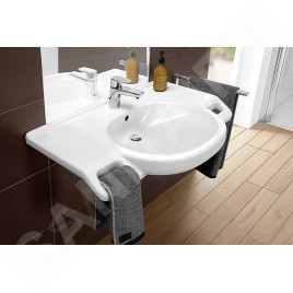 Villeroy & Boch ViCare - Lavabo Vita 800x550 mm, avec trop-plein, avec trou de robinetterie, CeramicPlus, blanc alpin 412080R1