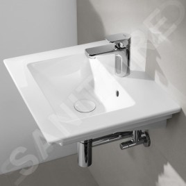 Villeroy & Boch Venticello - Lave-mains 500x420 mm, avec trop-plein, avec 1 trou de robinetterie, CeramicPlus, blanc alpin