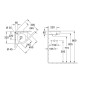 Villeroy & Boch O.novo - Lave-mains d’angle 320x320 mm, avec trop-plein, avec 1 trou de robinetterie, CeramicPlus, blanc alpin
