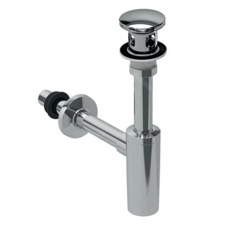 Geberit Accessoires - Siphon de desing avec vidage, chrome 151.021.21.1