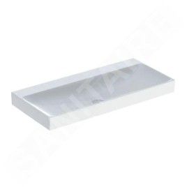 Geberit ONE - Lavabo 1050x480x140 mm, sans trop-plein, sans trou pour robinetterie, KeraTect, blanc 505.021.01.4