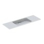 Geberit ONE - Lavabo 1200x400x130 mm, sans trop-plein, sans trou pour robinetterie, sortie horizontale, KeraTect, blanc Geberit ONE - Lavabo 1200x400x130 mm, sans trop-plein, sans trou pour robinetterie, sortie horizontale, KeraTect, blanc