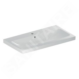 Geberit iCon - Lavabo 900x480x160 mm, avec trop-plein, avec trou pour robinetterie, KeraTect, blanc 501.836.00.2