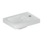 Geberit iCon - Lave-mains 380x280x130 mm, sans trop-plein, trou pour robinetterie à droite, KeraTect, blanc 501.830.00.2