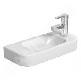 Duravit Happy D.2 - Lave-mains 500x220 mm, sans trop-plein, avec trou pour robinetterie à droite, blanc 0711500008