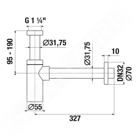 Jika Rio - Siphon design, chrome H3741R00040001