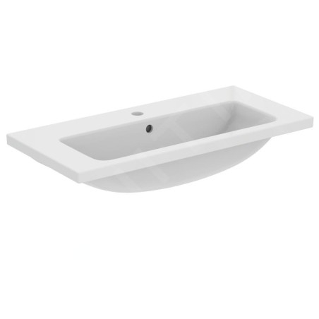 Ideal Standard i.Life S - Meuble-lavabo 810x385x180 mm, avec trop-plein, trou pour robinetterie, blanc T458901