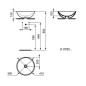 Ideal Standard Strada - Vasque, diamètre 410 mm, sans trop-plein, noir K0795V3 Ideal Standard Strada - Vasque, diamètre 410 mm, sans trop-plein, noir K0795V3
